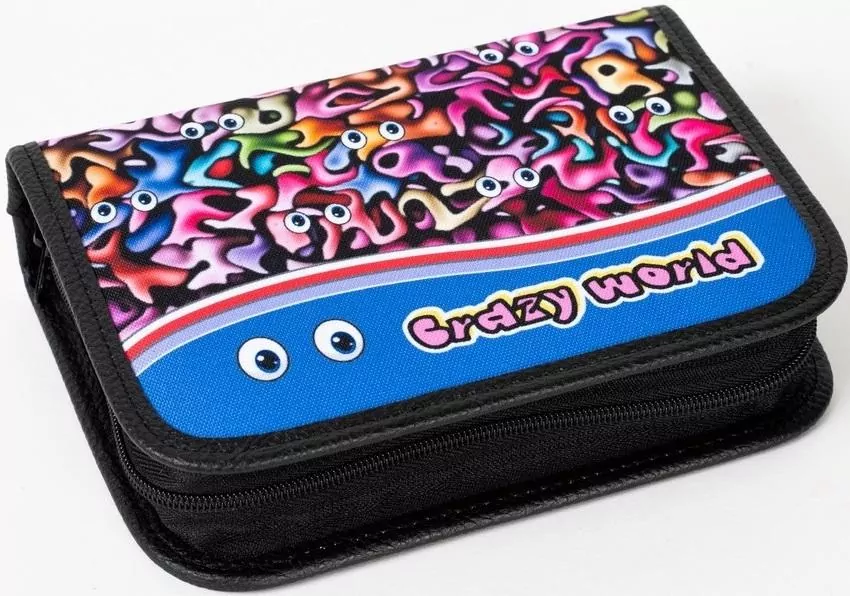 Piórnik z 2 klapkami Crazy 2 - tantis.pl