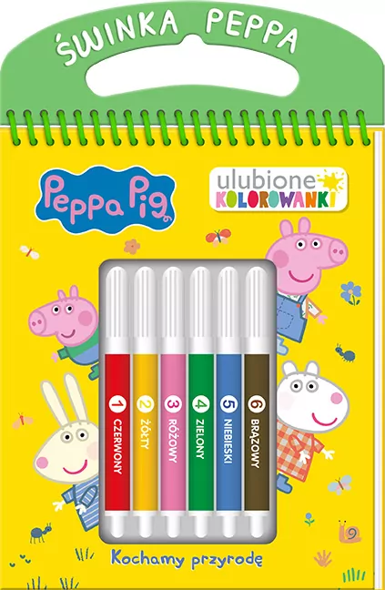 Kochamy przyrodę. Ulubione kolorowanki. Świnka Peppa - tantis.pl