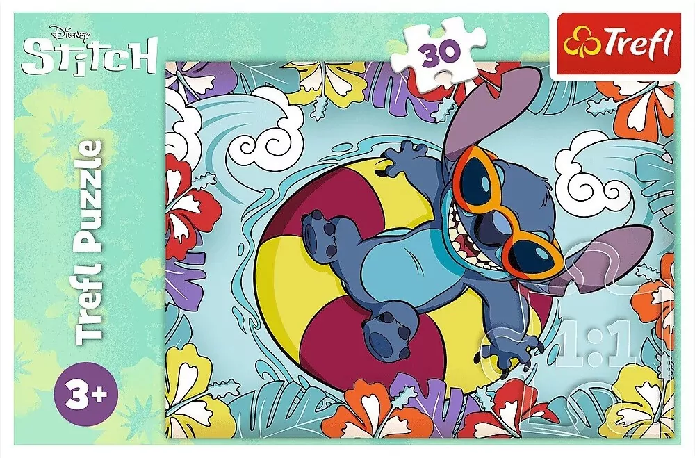 Puzzle 30 Lilo&Stitch na wakacjach TREFL - tantis.pl