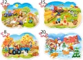 Castorland. Puzzle 4w1. Cztery pory roku. Four Seasons - tantis.pl
