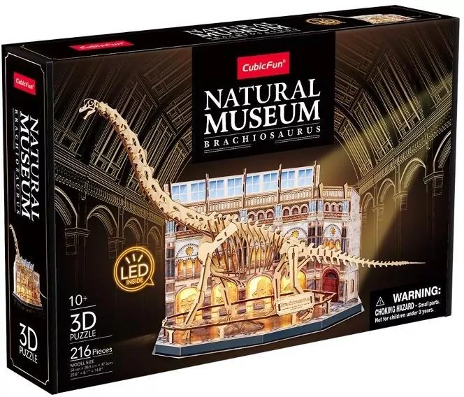 Puzzle 3D led natural museum Brachiozaur - tantis.pl