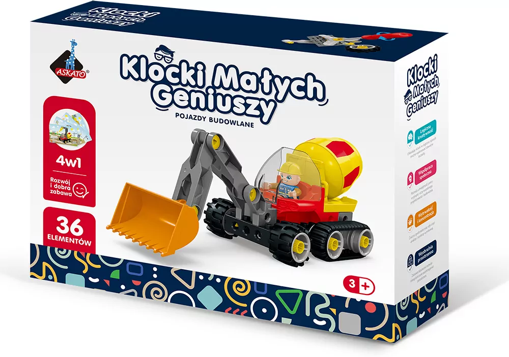 Klocki konstrukcyjne małych geniuszy 4w1 - tantis.pl