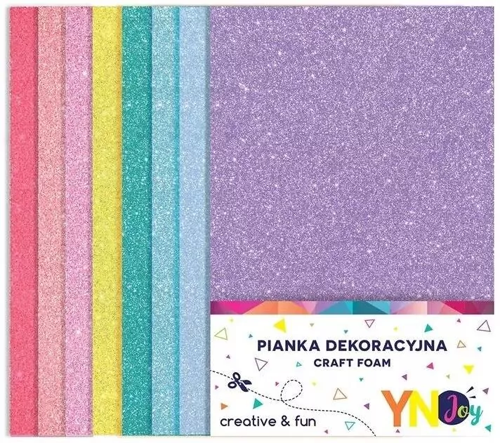 Pianka dekoracyjna brokat pastel - tantis.pl