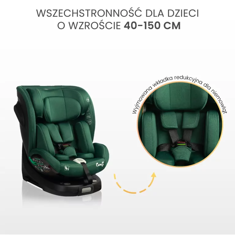 Caretero Fotelik Comfi czerwony (40-150cm) - tantis.pl