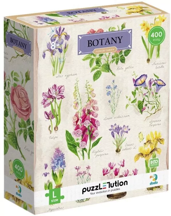 Puzzle Easy-L Botanika. Ogród kwiatowy - tantis.pl