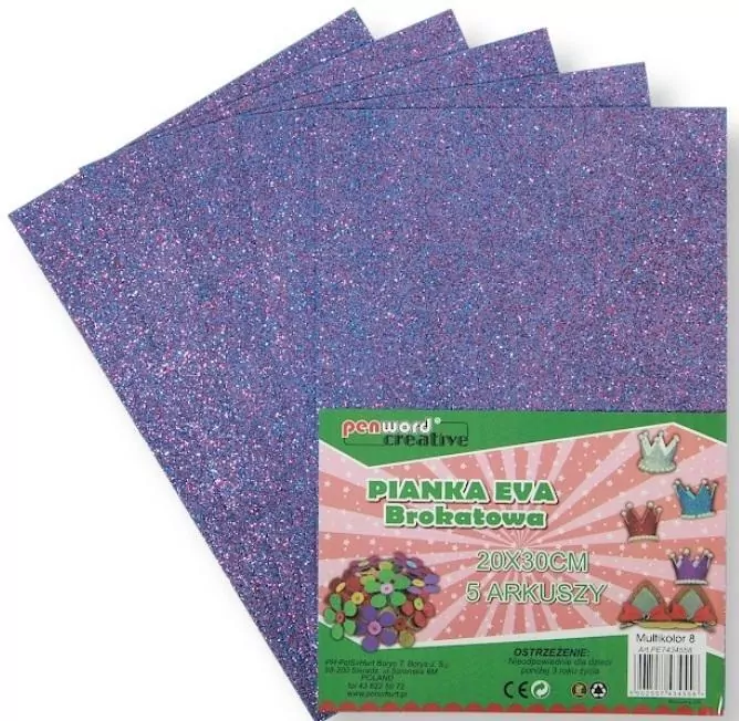 Pianka multicolor brokat 8 20x30 - tantis.pl