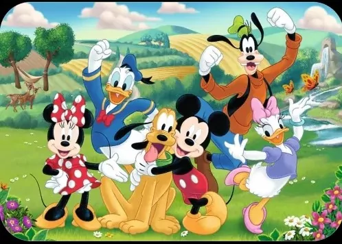 Puzzle drewniane 24 Mickey z przyjaciółmi TREFL - tantis.pl
