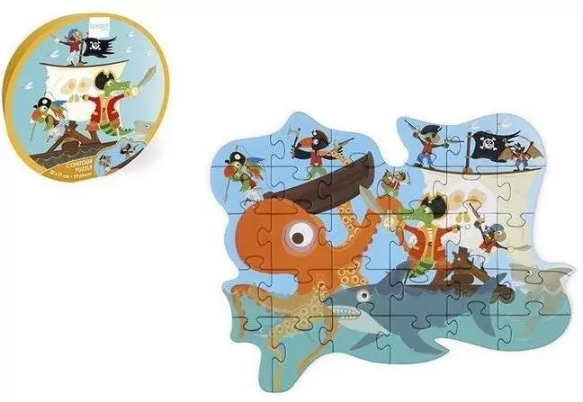 Puzzle 29 konturowe Piraci - tantis.pl