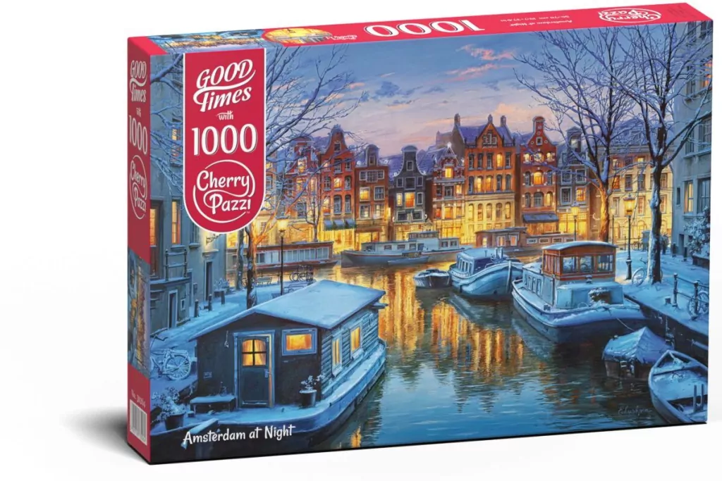 Puzzle 1000. Amsterdam at Night - tantis.pl