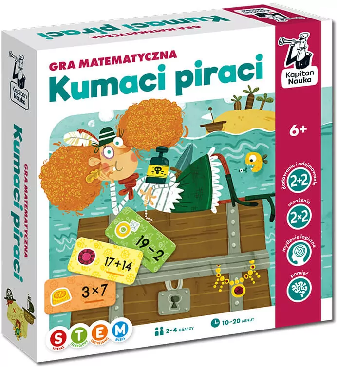 Kumaci piraci. Kapitan Nauka. Gra matematyczna - tantis.pl
