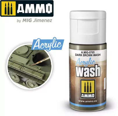 Ammo: Acrylic Wash - Dark Brown Wash