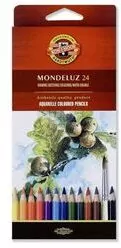 Kredki akwarelowe MONDELUZ. 24 kolory. 3718 - tantis.pl
