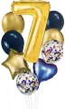 Zestaw balonów cyfra 7, wys. 40-60cm 9 szt BCF-204-7 - tantis.pl