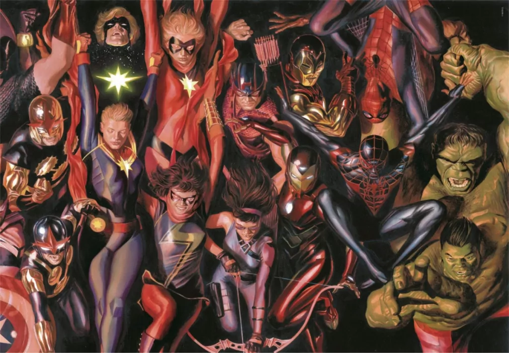 Puzzle 1000 Compact Marvel The Avengers - tantis.pl