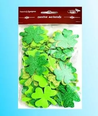 Koniczyny brokatowe. Tonacja zielona - tantis.pl