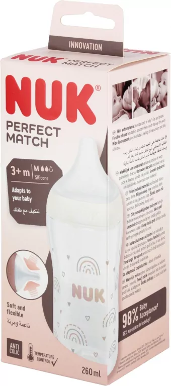 NUK BUTELKA PP 260ML SIL SM M TECZA 10742026 1/6 - tantis.pl