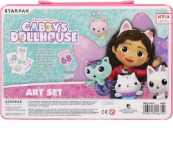 Zestaw artystyczny 68 elementów. Koci domek Gabi