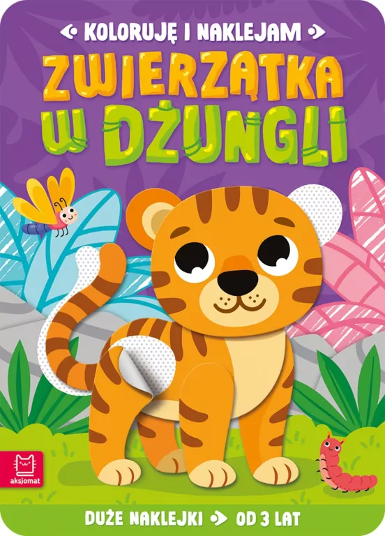 Koloruję i naklejam. Zwierzątka w dżungli - tantis.pl