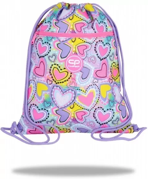 Worek na buty Coolpack Vert Sew Pastel Heart - tantis.pl