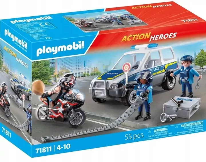 Playmobil Policja w poszukiwaniu przestępcy 71811 - tantis.pl