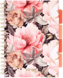 Kołozeszyt Pads B5/100K kratka Kwiaty beżowy