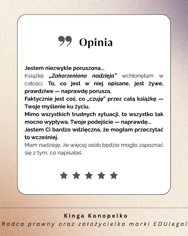 Zakorzeniona nadzieja. Jak nie dałam się pokonać rakowi - tantis.pl