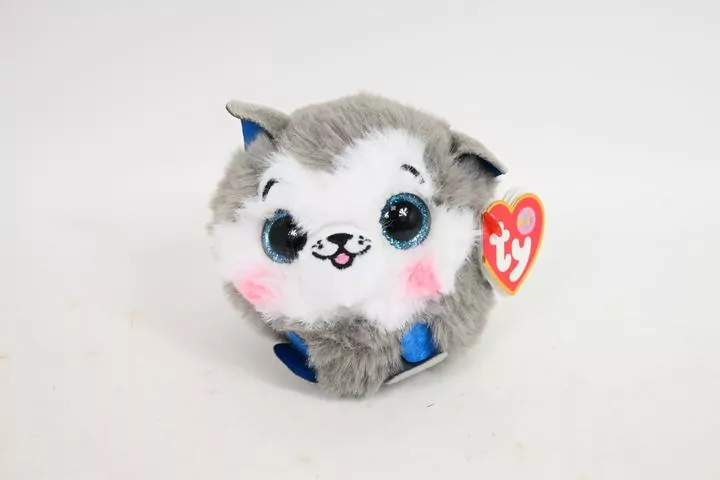 Beanie Balls Slush, szary husky 10cm - tantis.pl