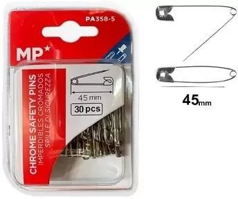 Agrafki srebrne 38mm