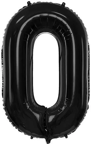 Balon foliowy 0. Czarny 86cm - tantis.pl