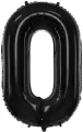 Balon foliowy 0. Czarny 86cm - tantis.pl