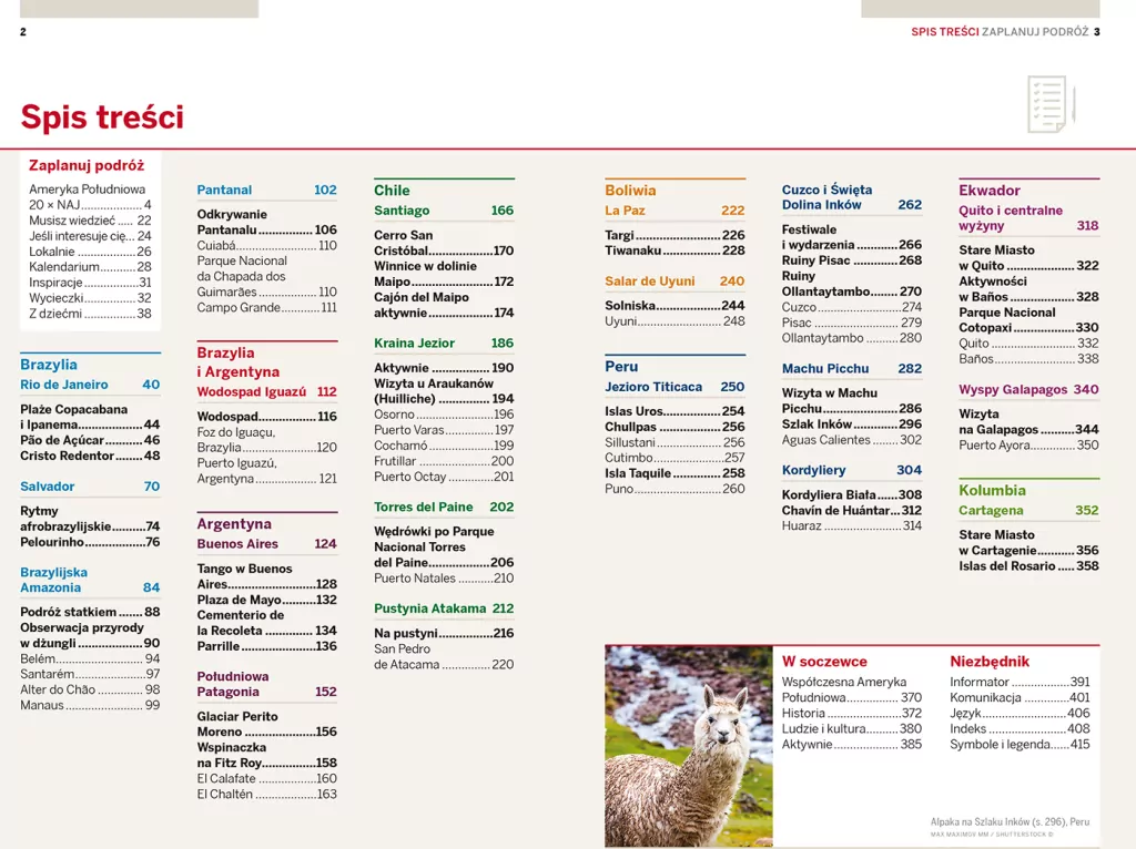 Ameryka Południowa. Brazylia, Argentyna, Chile, Boliwia, Peru, Ekwador, Kolumbia. Lonely Planet - tantis.pl