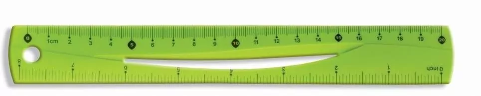 Linijka elastyczna 20cm. Zielona - tantis.pl