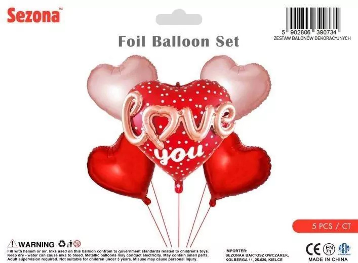 Balony Walentynkowe serca - tantis.pl