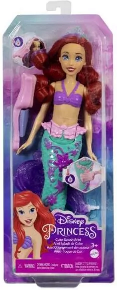 Mattel. Disney Princess. Lalka Arielka, zmiana koloru HLW00 - tantis.pl
