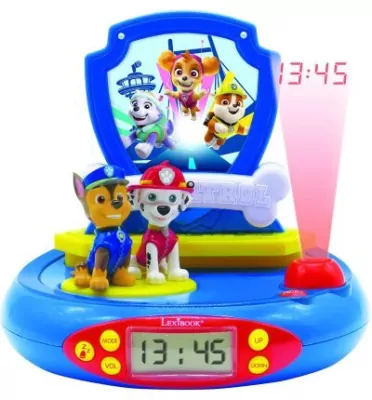 Budzik z projektorem Psi Patrol