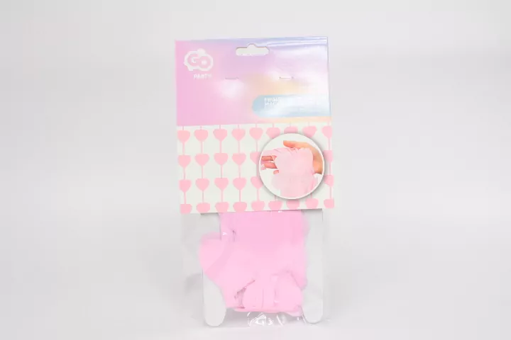 Kurtyna Macaron serca jasnoróżowa 100x200cm - tantis.pl