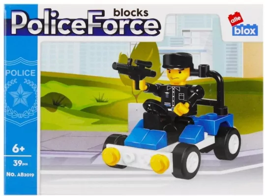 Klocki konstrukcyjne Policja ALLEBOX