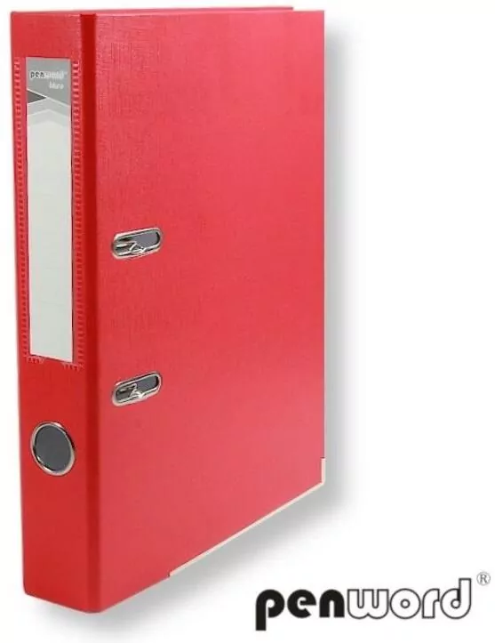 Segregator A4 z okuciem 5cm czerwony - tantis.pl