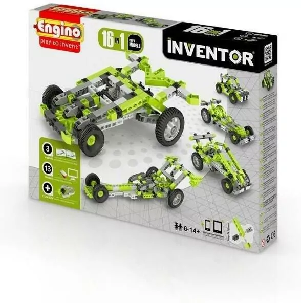 Klocki konstrukcyjne 16w1 Cars Engino Inventor - tantis.pl