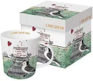 Kubek porcelanowy Love You 350ml - tantis.pl