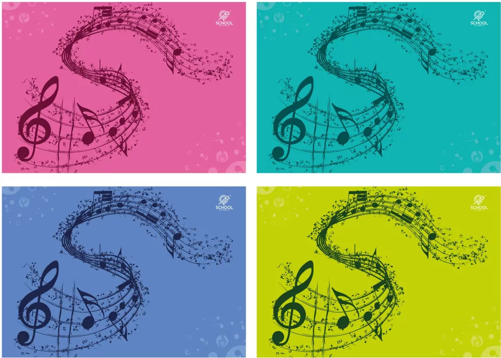 Zeszyt A5/16K linia. Muzyka - tantis.pl