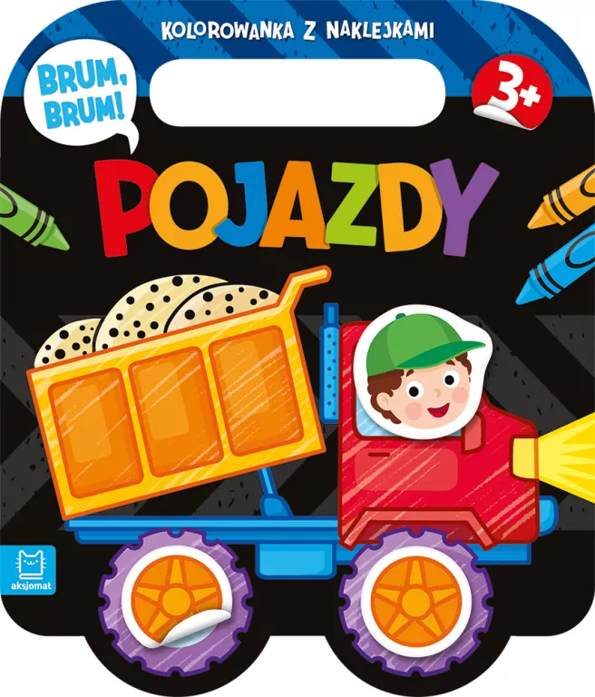 Brum, brum! Pojazdy. Kolorowanka z naklejkami - tantis.pl
