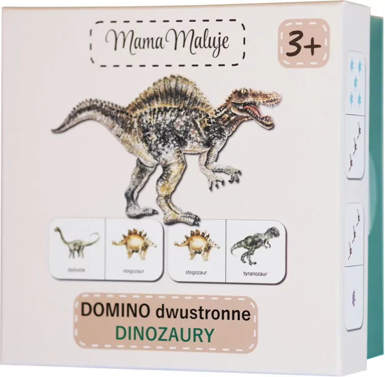 Domino dwustronne. Dinozaury - tantis.pl