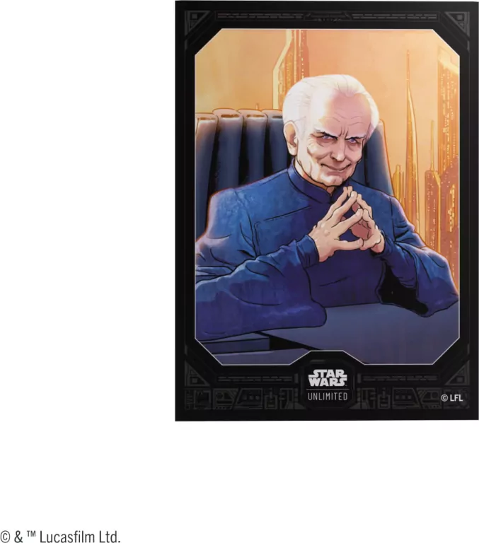 Gamegenic: Star Wars Unlimited Card Game - Premium Art Sleeves - Chancellor Palpatine - tantis.pl