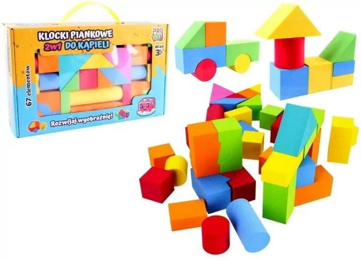 Klocki piankowe 2w1 do kąpieli - tantis.pl