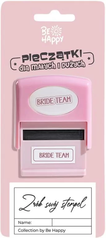 Pieczątka z napisem - Bride Team - tantis.pl