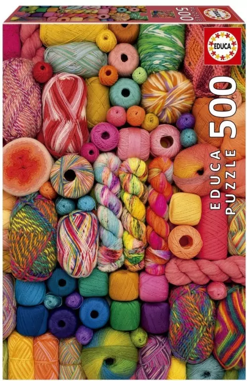 Puzzle 500 Kolorowa przędza - tantis.pl