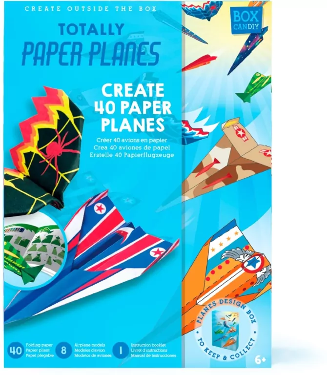 Zestaw artystyczny origami Samoloty Box Candiy - tantis.pl