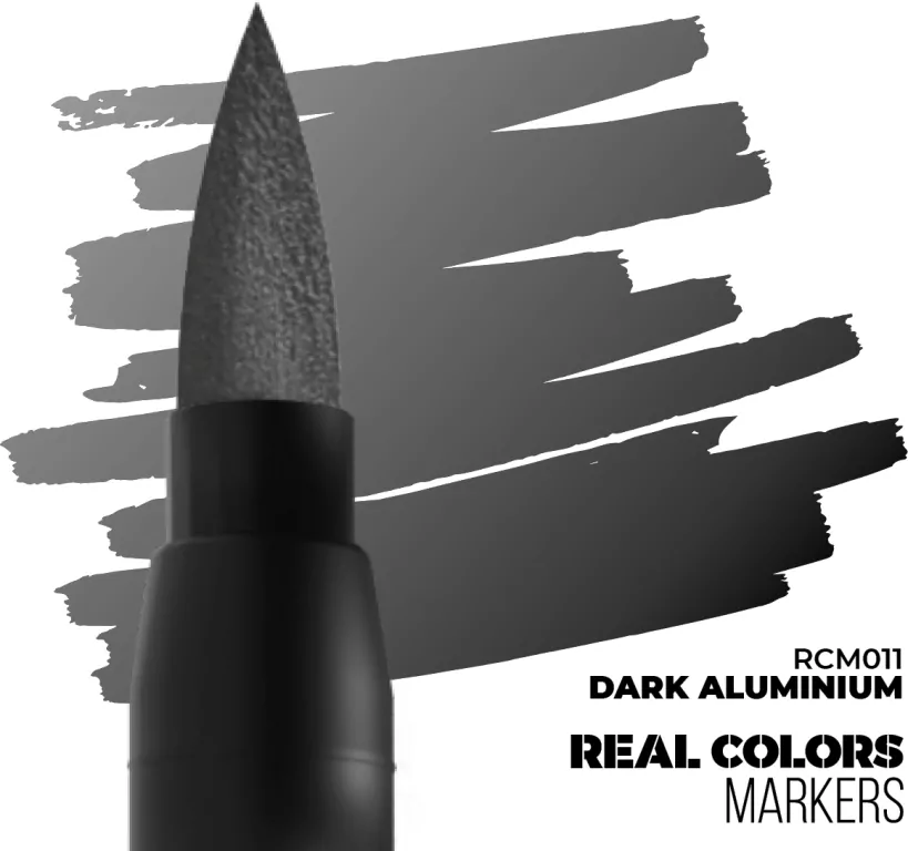 AK Interactive: Real Colors Markers - RCM011 - Dark Aluminium - tantis.pl