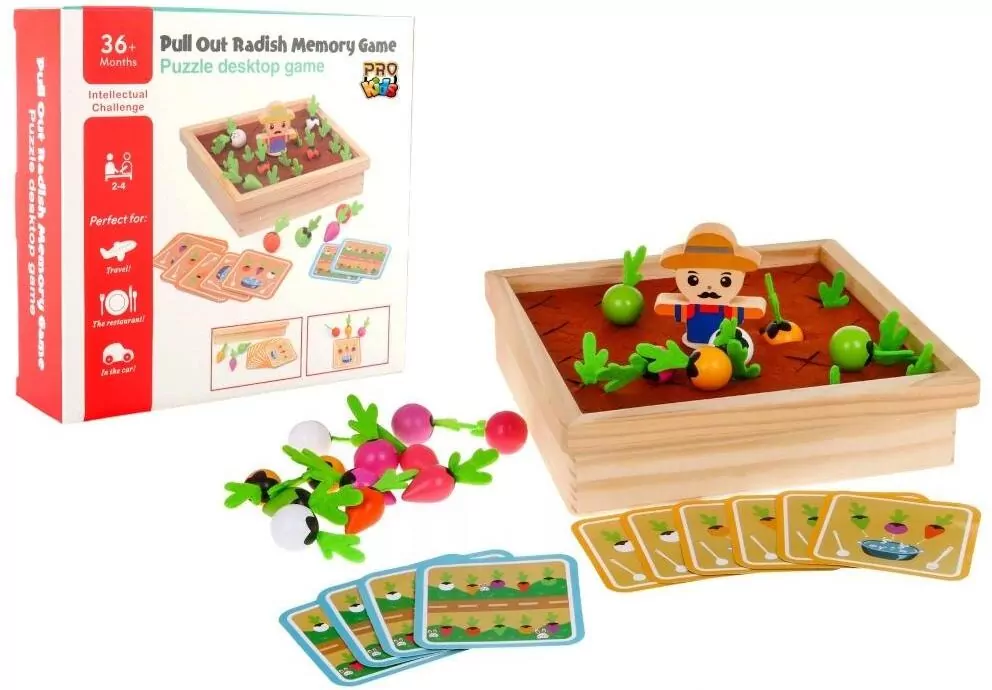 Memory drewniane Ogódek warzywny - tantis.pl